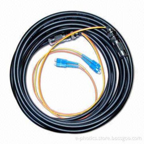 Fiber Optical Water-resistant Patch Cord, Used in Outdoor Connection of Optical Transmitter